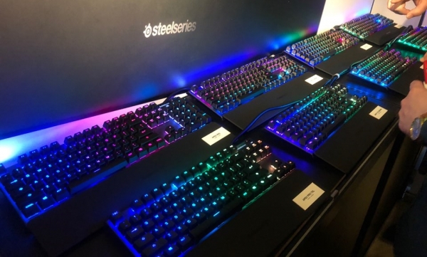 Apex Pro, Apex Pro TKL, Apex 7, Apex 7 TKL 등 다양한 게이밍 키보드 신제품을 만나볼 수 있었다.