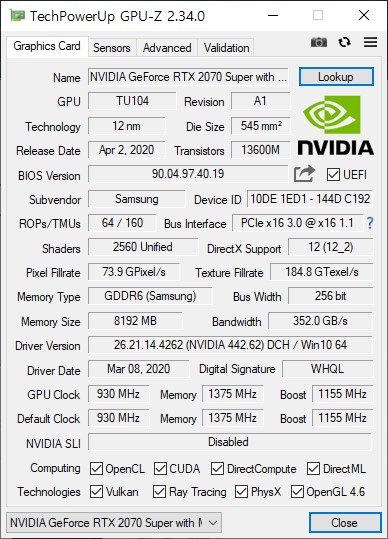 삼성전자 게이밍 노트북 최초로 RTX 2070 SUPER Max-Q가 탑재됐다.