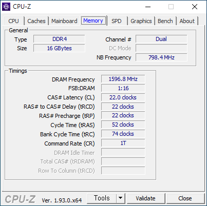 조립한 뒤에는 CPU-Z에서 'Memory' 항목으로 들어가 듀얼 채널 메모리가 제대로 적용되었는지 확인해보자. Channel에서 'Dual'로 표기되면 RAM이 듀얼 채널로 정상 작동하고 있는 것이다.