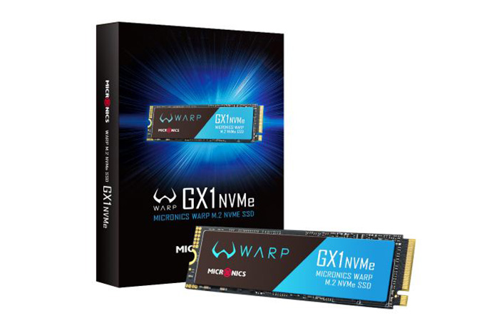 마이크로닉스 WARP GX1 NVMe SSD.