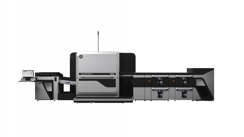 HP 인디고 100K 디지털 인쇄기.