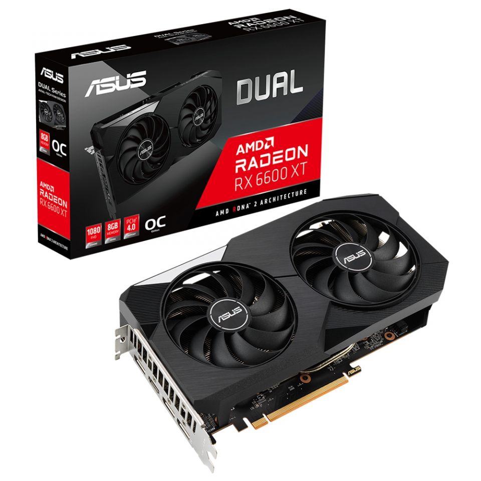 ASUS DUAL 라데온 RX 6600 XT O8G D6 8GB.