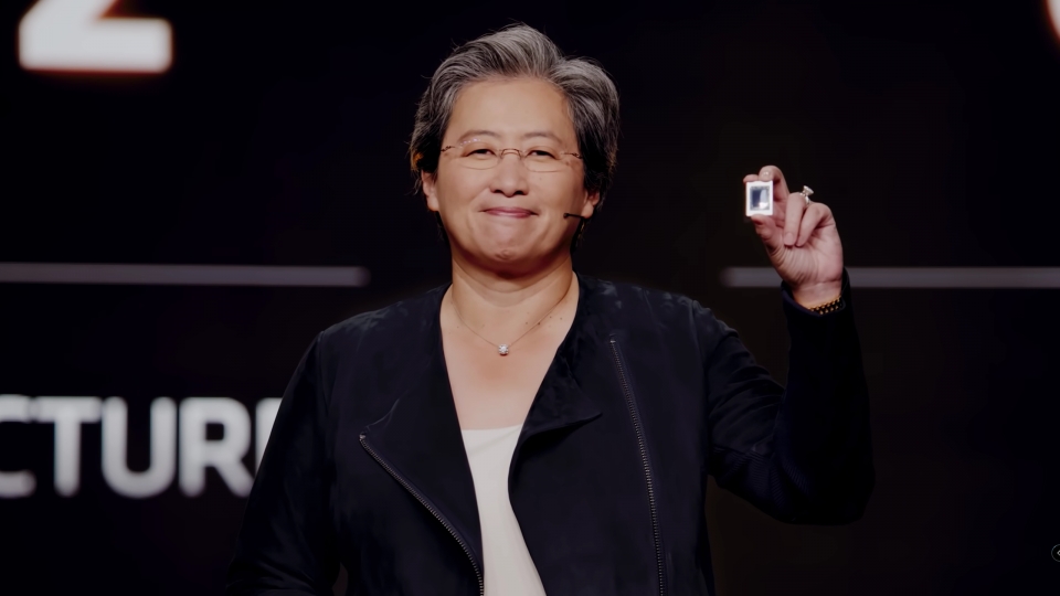 AMD CEO 리사 수(Lisa Su) 박사가 CES 2022 온라인 발표회에서 라이젠 6000 시리즈 모바일 프로세서를 비롯한 신제품을 발표했다.