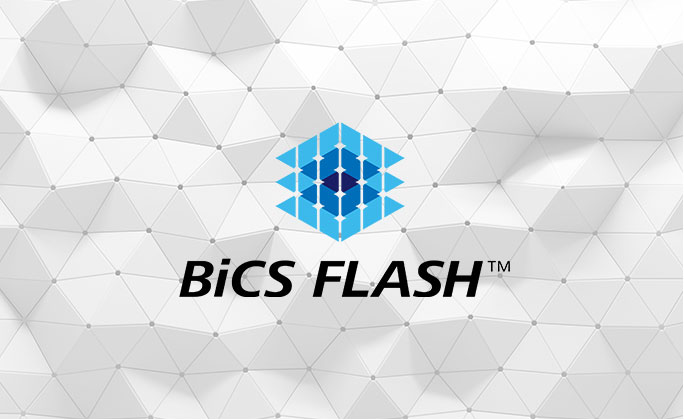 BiCS FLASH™ 낸드 플래시로 최고의 속도와 품질을 보여준다.