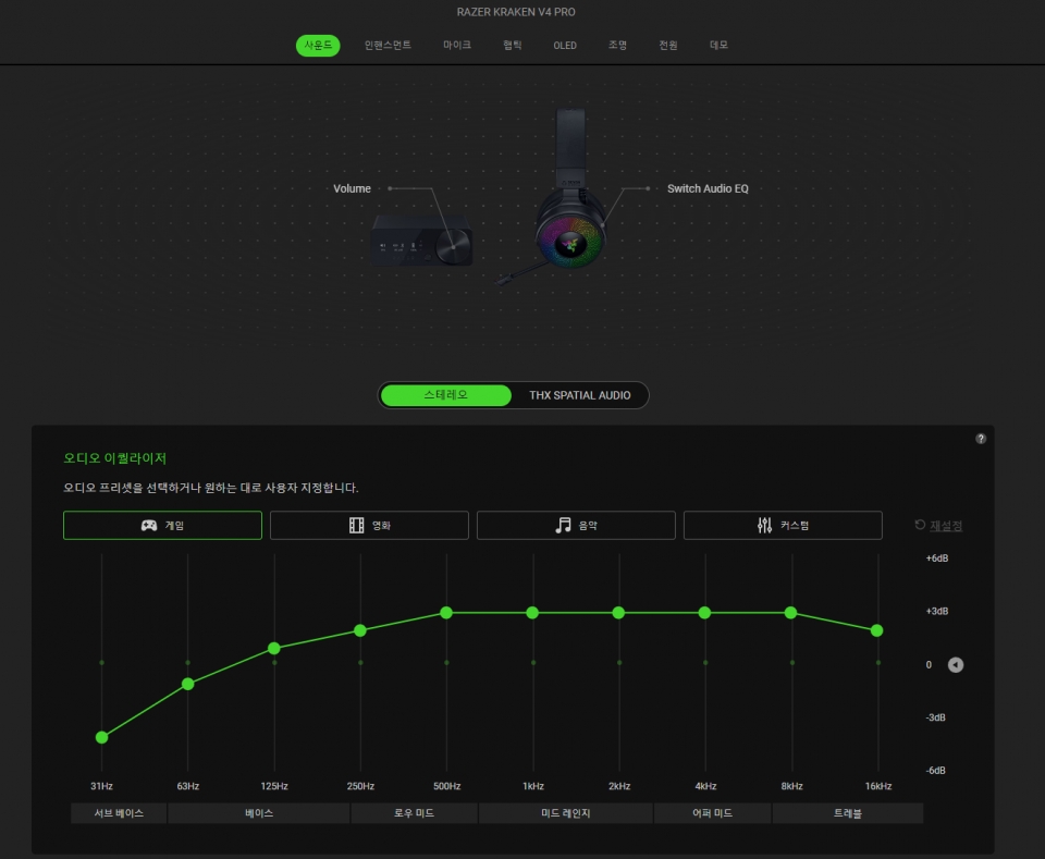 크라켄 V4 프로는 ‘Razer Synapse 4’와 호환된다.